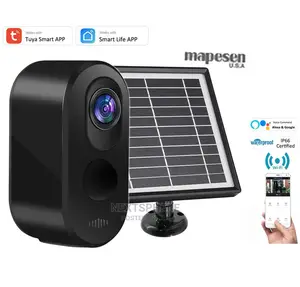 Wireless Security Camera With Solar Panel With Batteries