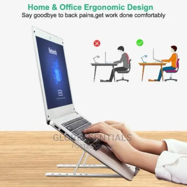 Metallic Adjustable Laptop Stand