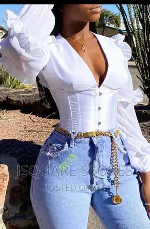 V-Neck Corset Top