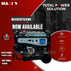 9.3kva Maxi Petrol Generator 100% Copper Coil E75kwh