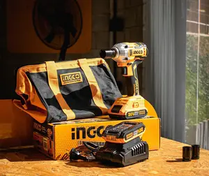 20V Cordless Impact Wrench Set, 1/2 Inch Brushless Impact Wr