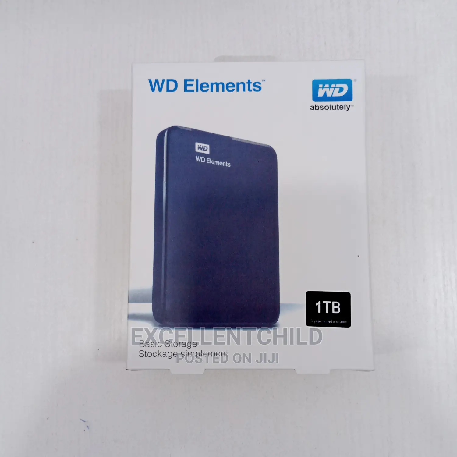 For Storage (1TB External WD Elements)