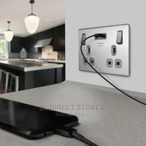 British General Nexus 13A 2 Gang Switched Socket PLUS USB