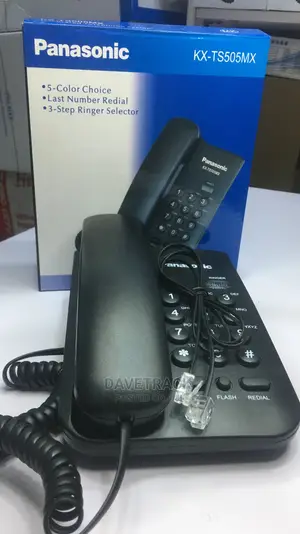 Panasonic Desk Intercom Phone Kx-ts500mx - Black
