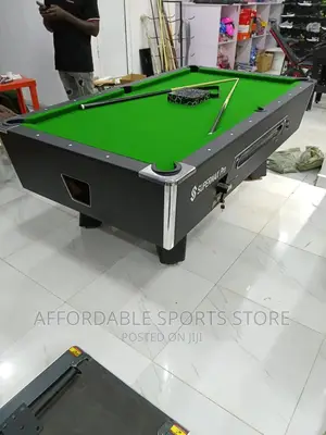 7ft Foreign Marble and Coin Snooker Table and Accessories