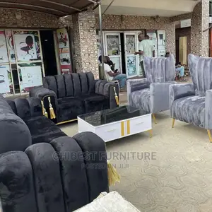 Quality 7 Seater Living Room Fabric Sofa Chair