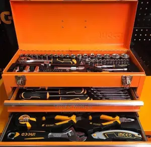 Ingco Metal Tool Chest With 2 Drawers And 97pcs Tools