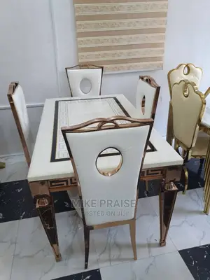 Quality 4 Seater Marble Top Dinning Table Set.