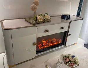 High Quality Luxurious Fireplace Tv Stand