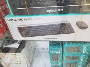 Logitech Mk470 Slim Wireless Graphite Keyboard Mouse Combo