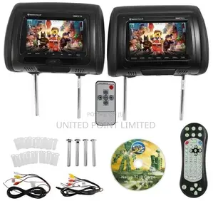 Universal Car Headrest Monitor Gray With SD,USB