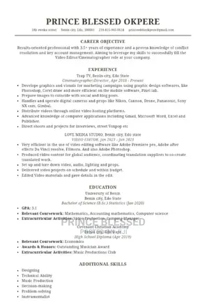 Video Editor, Content Creator, Social Media Manager