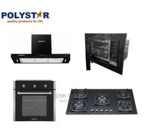 Microwave 5burner Gas Range Hood Oven (4 in 1) Complete Set
