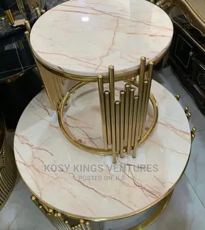 Turkish Marble Centre Table With Two Side Stools