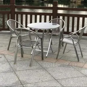Stainless Restaurant Table and Chairs