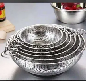 6pcs Rust Proof Stainless Steel Sieve - Stainless Drainer