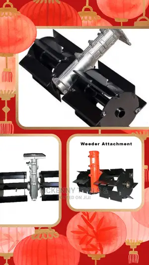 Flat Weeder Type Tiller Attachment for Brush Cutter, 28mm