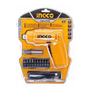 Ingco 4V Li-Ion Cordless Screwdriver With 10 Bits Magholder