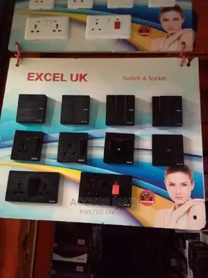 Black Switch and Socket