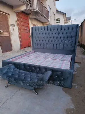 Royal Upholstery Bedframe With Footrest 6x6