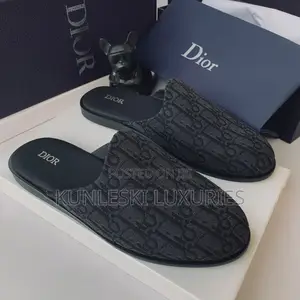 Original Christian Dior Mules Leather Shoe Available