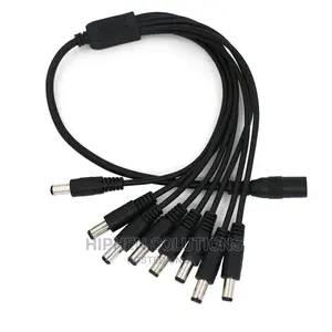 DC 1 Female To 8 Male Power Splitter Cable For CCTV