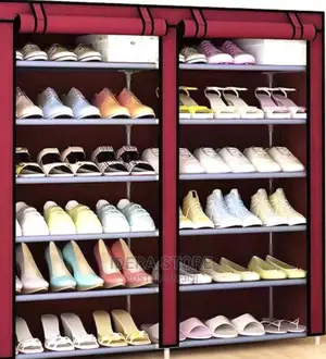12 Layers Double Column Shoe Rack