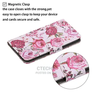 Samsung Galaxy A21S Case Flower Leather Magnetic Wallet Bags
