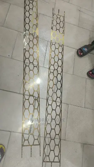 Laser Cut Stainless Gold Design
