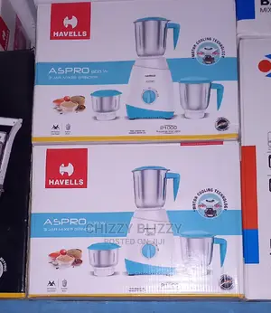 Havells 3 Jar Aspro Grinder Blender - 600 Watts
