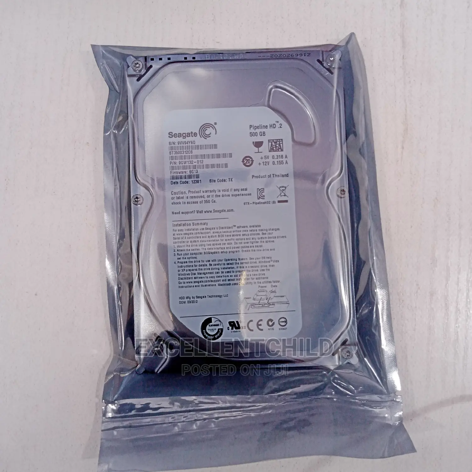 For System Storage (500gb Sata Hdd Desktop Seagate)