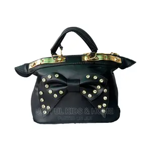 Ladies Multi Purpose Hand Bag-Black,Red and Navy Blue