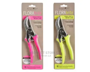 Burgon and Ball RHS Florabrite Fluorescent Bypass Secateurs