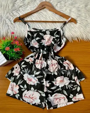 Ladies 2 Pieces Floral Partern Pyjamas