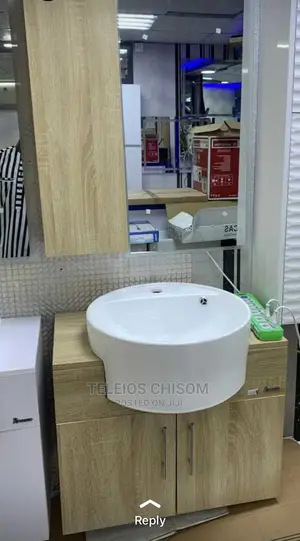 Mirror and Cabinet Suspended
