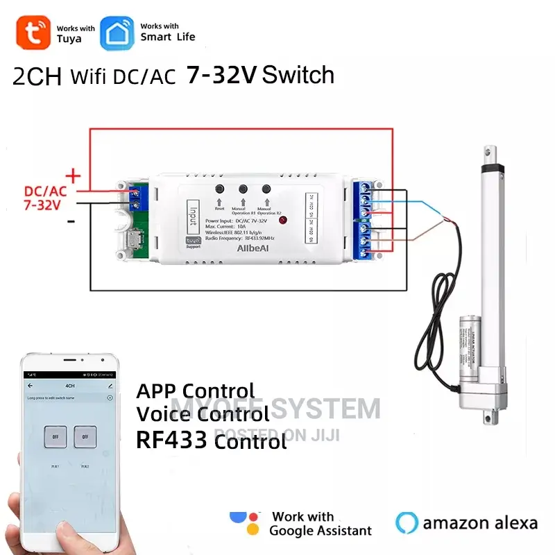 2ch Wi-Fi Smart Relay Module