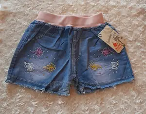 Children Kids Girls Short Jeans