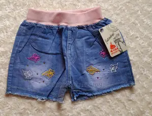 Children Kids Girls Short Jeans
