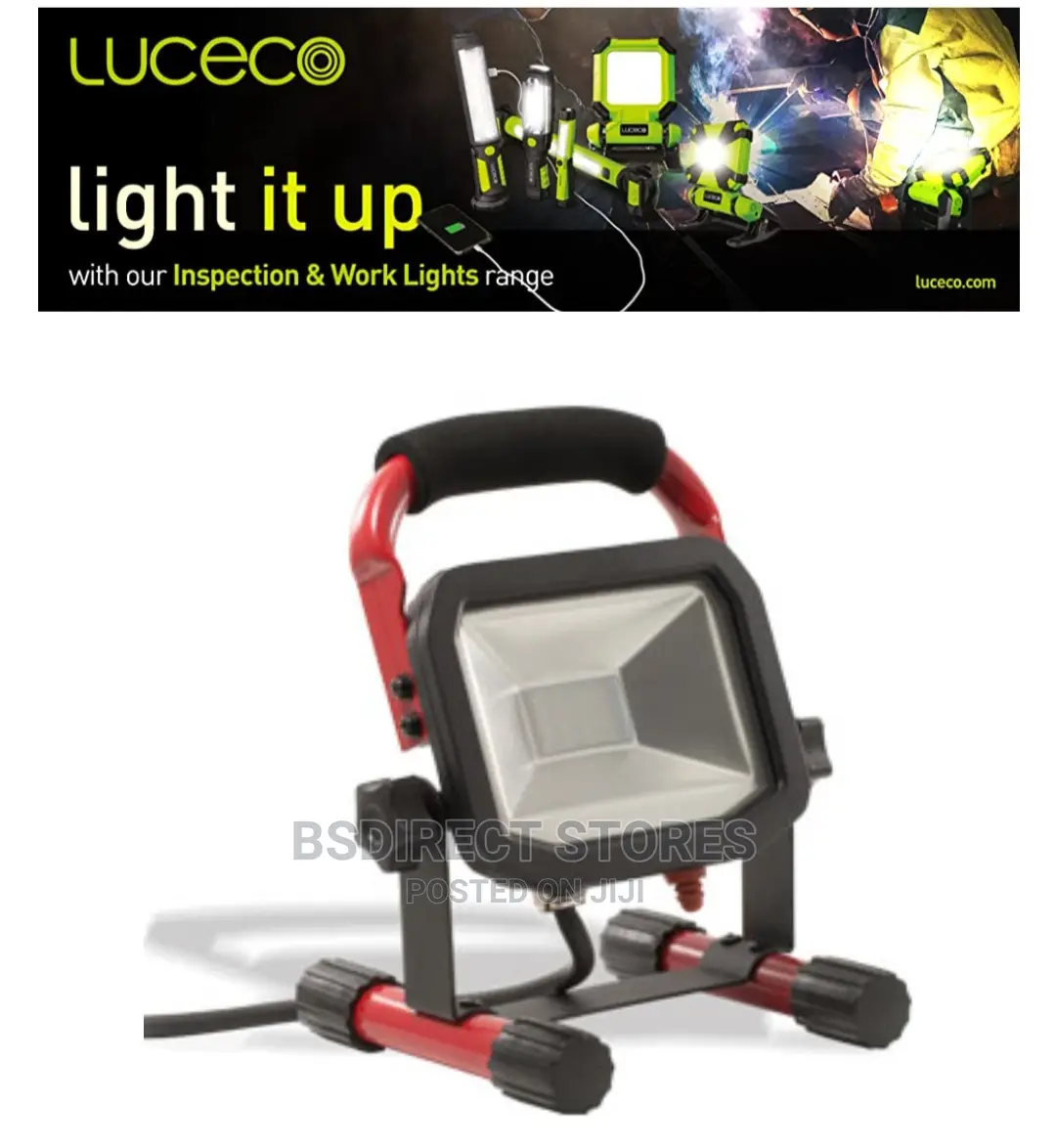 Luceco LED Slimline Rechargeable Worklight, USB Charging