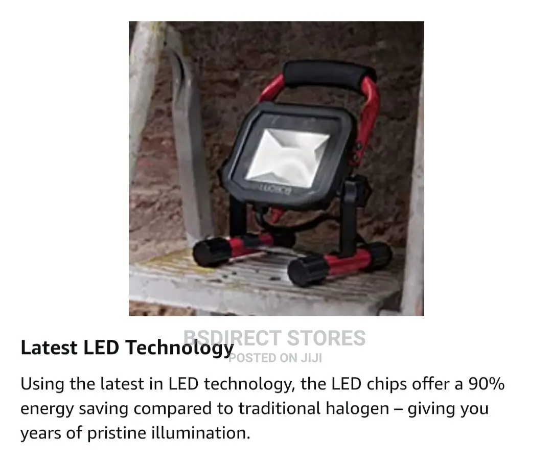Luceco LED Slimline Rechargeable Worklight, USB Charging