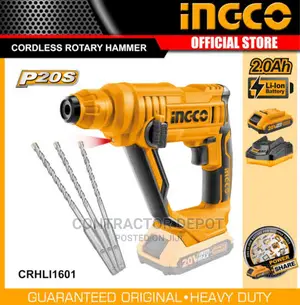 Rotary Hammer 20V Li-Ion Ingco Crhli1601 Set