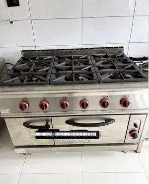 6burner Industrial Gas Cooker With Oven
