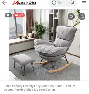 Executive High Grade Lounge Chair With Footrest.