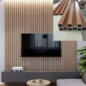 WPC Wall Fluted Panel Wood Plastic Composite Finish Fiber