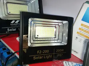 F2-200w Black Solar Square Flood Street Light