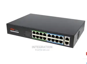Onv 16port Poe Unmanaged Switch 10/100 + 2port Gig Uplink