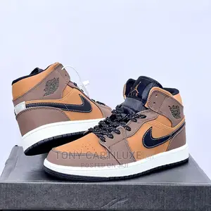 *Nike Air Jordan 1 Mid “Dark Chocolate MEN WOMEN