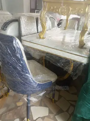 4 Man Pure Marble Top Dinning Set