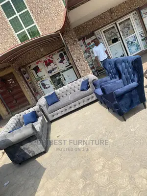 Quality Set of Fabric Sofa Chair by 7 Seaters.