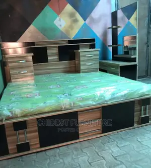 Quality 6by6 Set Of Bed With Dressing Mirror And 2 Bed Sides